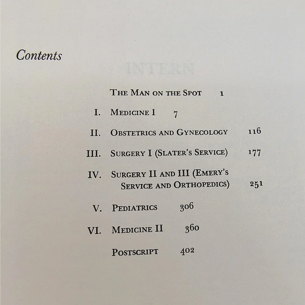 Intern‎ Doctor X 1965 Gray Cloth Hardcover Midcentury Medical Drama Shelf Decor
